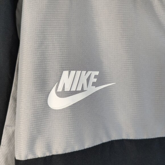 Nike Force Zip Up Track Jacket Mens Size Large Gray Green Full Zip - Picture 6 of 14